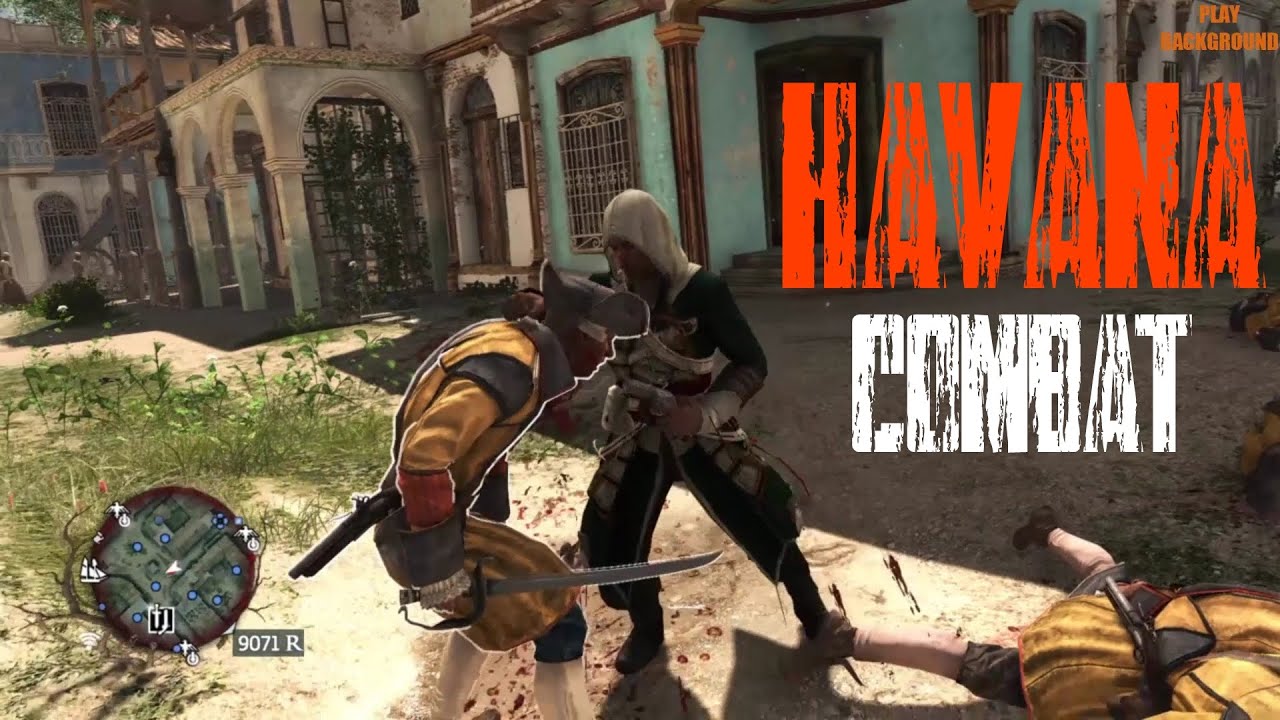 Assassin's Creed 4 Black Flag Hidden Blade Combat Gameplay & Havana