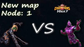 Mcoc aw new map node 1 R4 Yelena Belova VS R4 High Evolutionary