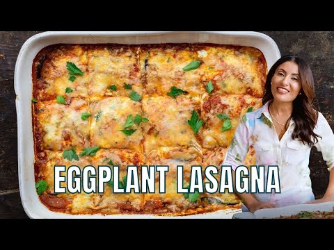 बैंगन Lasagna - पास्ता के बिना कम कार्ब, लस मुक्त आराम भोजन!