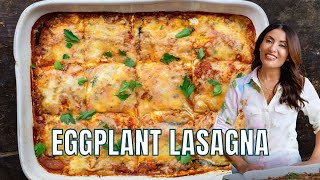 Gluten Free Eggplant Lasagna - Low Carb Comfort Food without the Pasta!