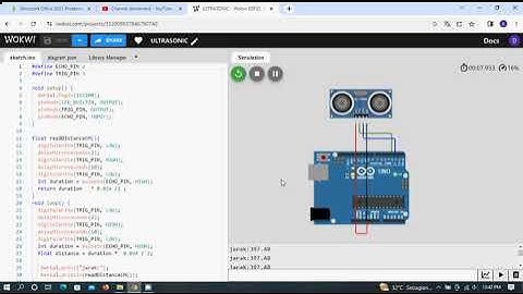 SENSOR ULTRASONIC  WOKWI