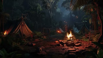 D&D | Jungle Campfires Backdrop | Animated Battle Maps