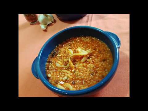 Fregola con sugo di seppioline