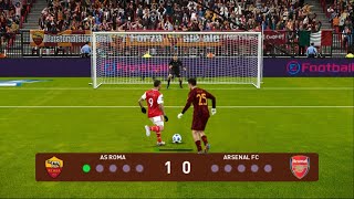 PES 2023 | Penalty Shootout | Arsenal  vs AS Roma | De Rossi goalkeeper