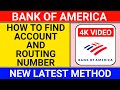 how to find my bank of america account number | how to find bank of america routing number on app