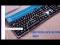 HP Mechanical Gaming Keyboard Gk100 White Mechanical Switch Review #Gaming Keyboard#Keyboard info#