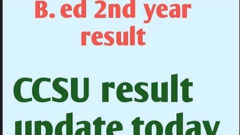 #bed2ndyearresult, #ccsuresultupdatetoday, #ccsuresult, #b.edresultccsu2021, #studyiqfact