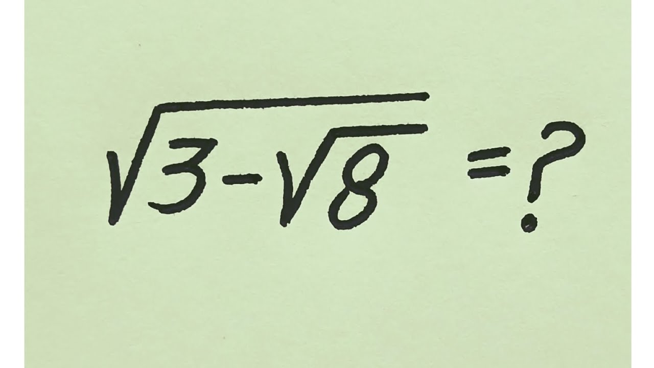 Brazil l can you solve this radical problem?? l Olympiad Math - YouTube