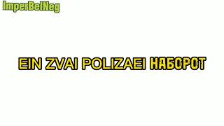 EIN ZVAI POLIZAEI НАОБОРОТ