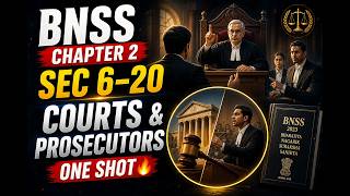 BNSS Chapter 2 Sec 6–20 | Courts & Prosecutors One Shot🔥