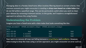 How to Drop Rows in Pandas DataFrame Based on a Specific Date Range