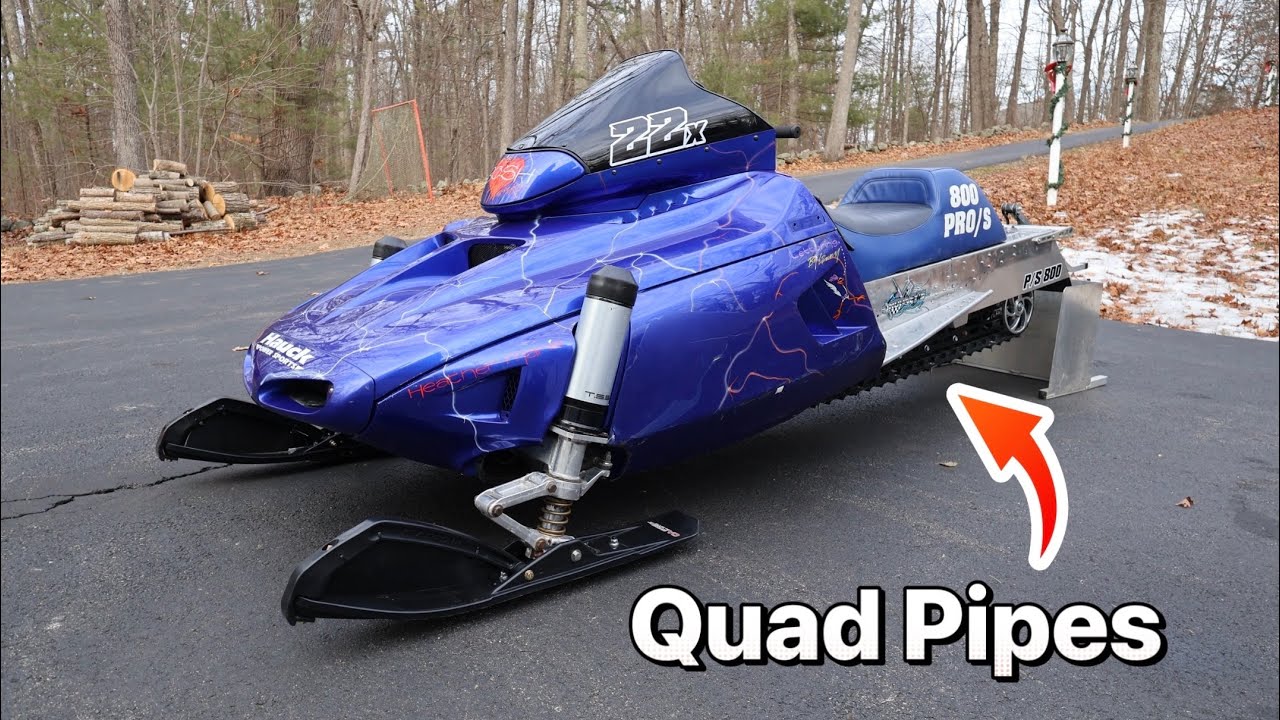 This Quad Pipe Snowmobile is NASTY