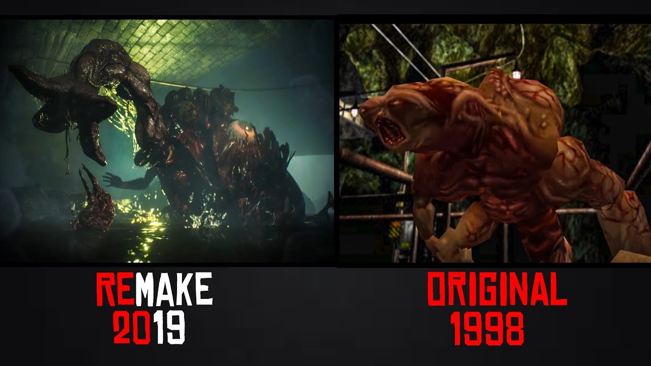 Resident Evil 2 Remake vs Original Side by Side Walkthrough Comparison 