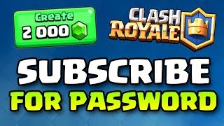 Don't Click On This! 2,000 Gem TOURNAMENT | SUBSCRIBE FOR PASSWORD | Clash Royale Don't Click On This! 2,000 Gem TOURNAMENT | SUBSCRIBE FOR PASSWORD | Clash Royale