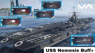 USS Nemesis gets New buff😱 | added 1 more Helicopter & cannon | Modern Warships