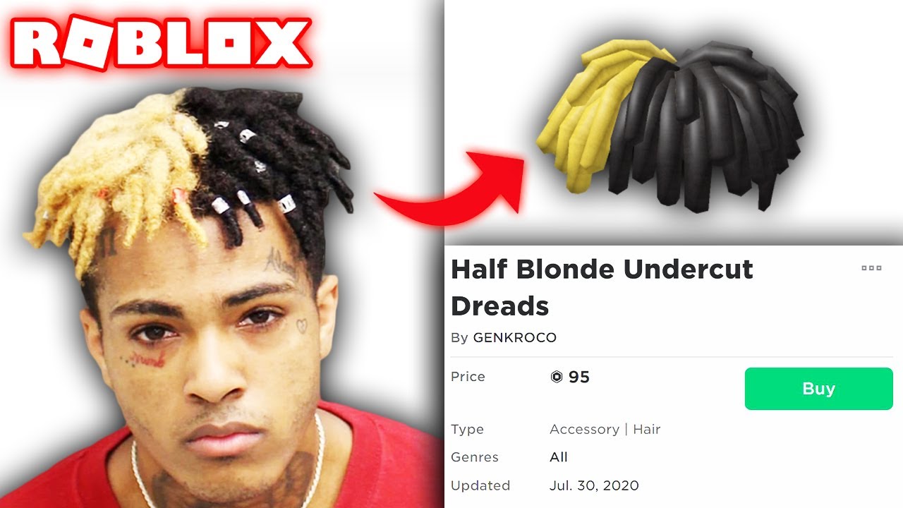 A Ugc Creator Made This Xxxtentacion Dreads On Roblox Roblox News 1 Youtube - red dreads roblox