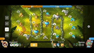 Mushroom wars 2 surprise 😈 fun strategy with Pixo 1v1