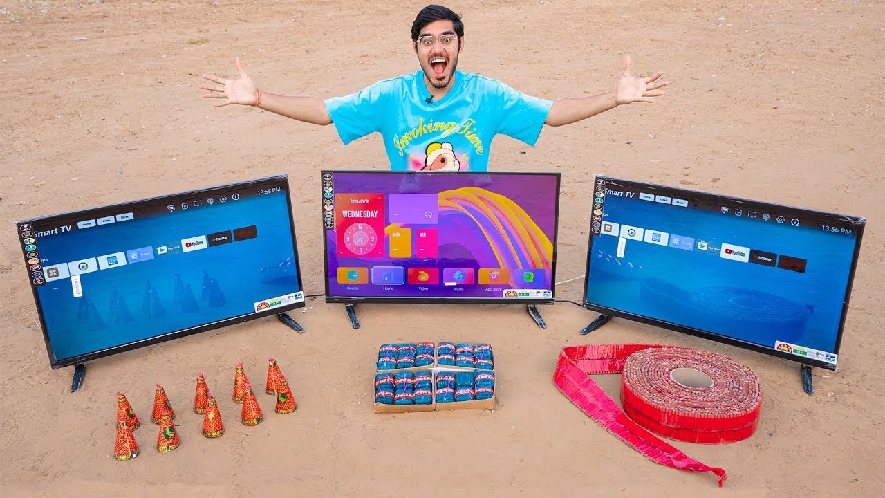 LED TV Extreme Diwali Test🔥  क्या ये पटाखों से बच पाएंगे Nuksaan Ho Gaya😱