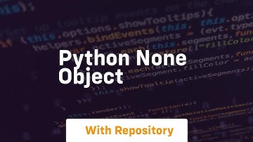 python none object