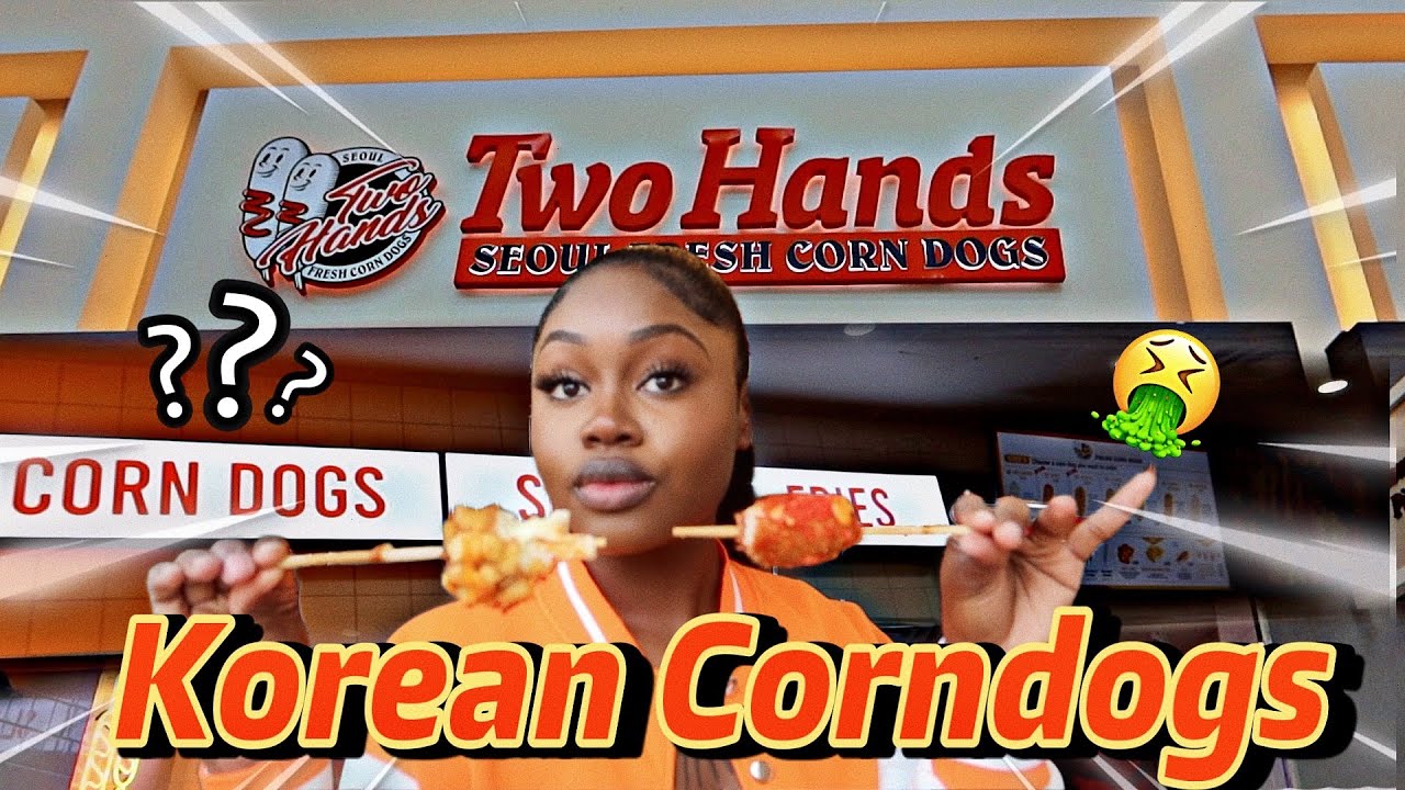 LEXXI TRIES Korean Corndogs! Potato Dog x Spicy Dog Foodie Review