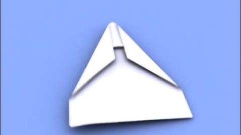 3D Animation Paper Aeroplane Folding Itself