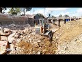 Ep2 hacking secret truck skills dumping bulldozer paving stone foundation concrete canal building