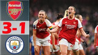 Arsenal vs Manchester City Highlights | Women’s Super League 23/24