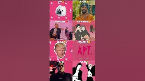 Who did it best? 🤔ROSÉ & BRUNO MARS VS COVERS #apt #shorts