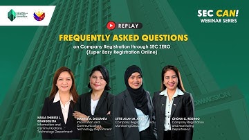2025 Webinar on SEC Zuper Easy Registration Online (SEC ZERO) | SEC Philippines