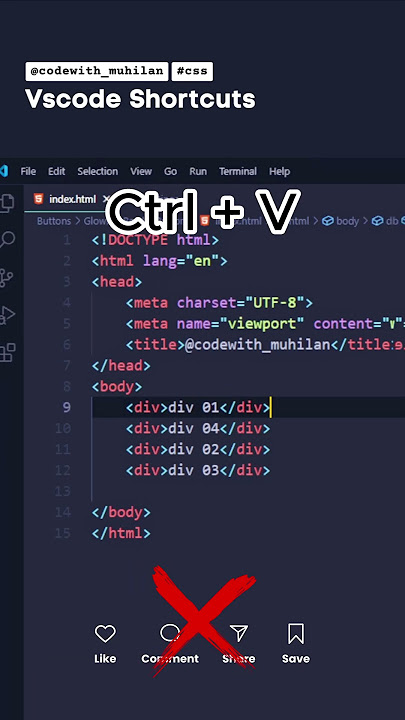 Vscode Shortcuts #css #coding #vscode #Website #frontenddeveloper