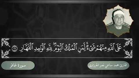 القارئ محمد ساعي نصر الجرزاوي