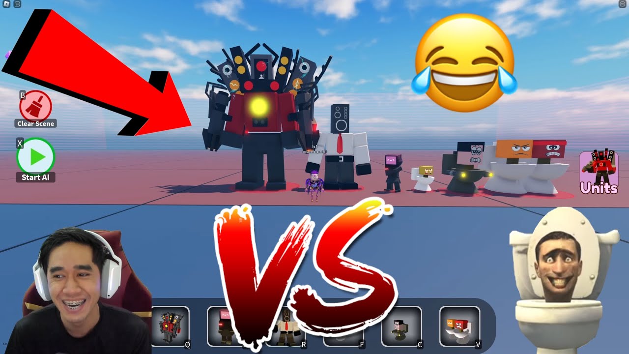 SKIBIDI TOILET VS TITAN SPEAKERMAN 😍 SKIBIDI SANDBOX EPIC BATTLE 💪