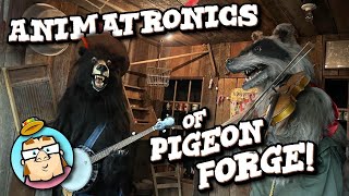 Frizzle Chicken Cafe - Jurrassic Boat Ride - Smoky Mountain Knife Works - Pigeon Forge Animatronics!