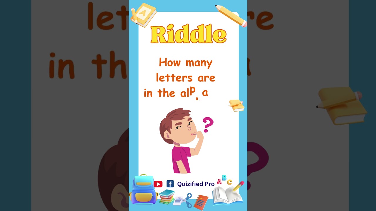 How Many Letters Are in the Alphabet (A Fun Riddle) 