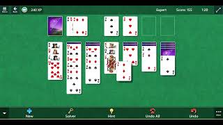 Microsoft Solitaire, Expert, Butterfly Ending, May 2, 2026