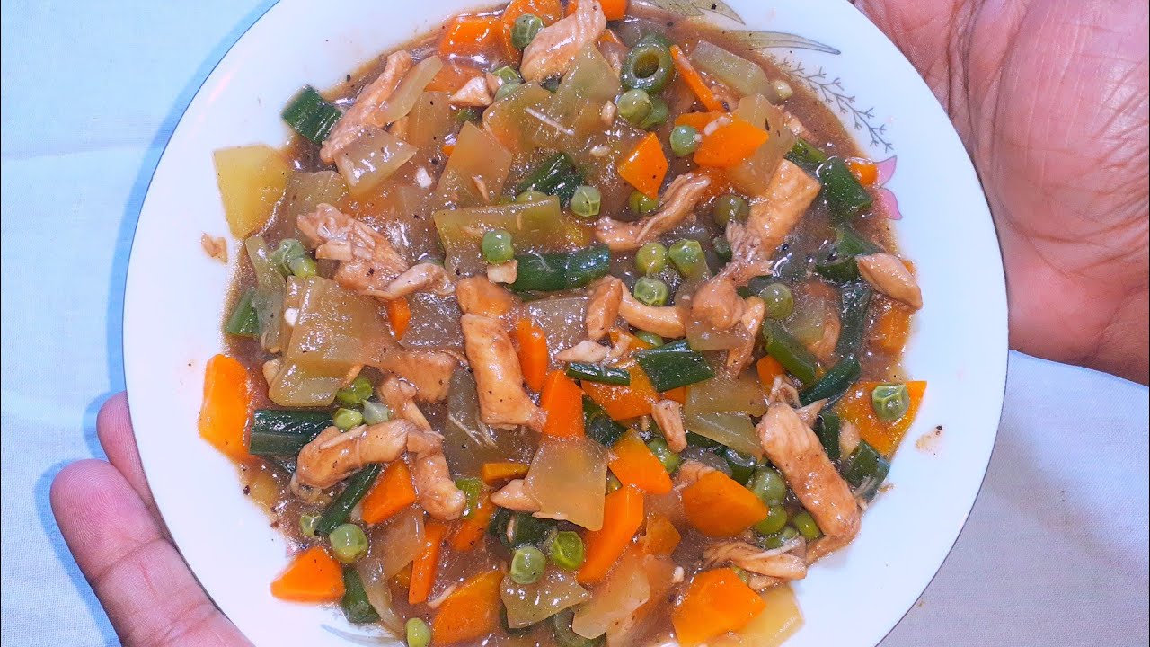 Bangladeshi Chinese vegetable Recipe with 4 types of Vegetables Anan's Cookingworld YouTube