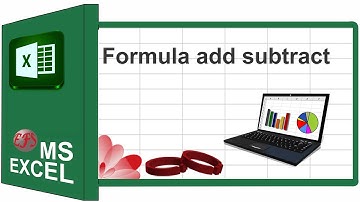 MS excel 2013 formula  add subtract  Urdu/Hindi