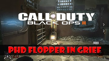 Black Ops 2 Zombies: PHD Flopper and Mule Kick in Mob of the Dead - Grief Mode Cell Block