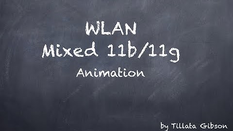 WLAN Mixed 11b/11g Animation