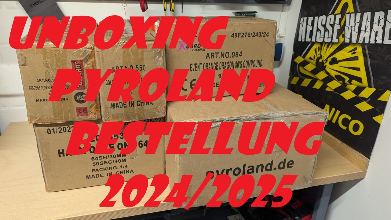 Unboxing Pyroland Feuerwerks Bestellung 2024 /2025