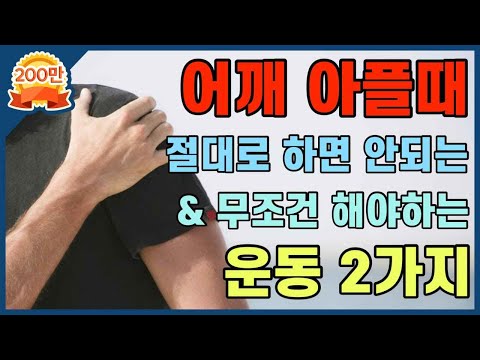 [닥터홍선생]#24.어깨가 아플때 절대로! 하면 안되는 운동 / 무조건! 해야 하는 운동 2가지