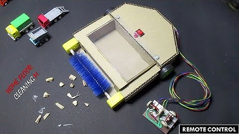 How To Make Home Floor Cleaning Machine From Cardboard