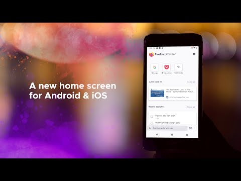The all new Firefox homepage on Android and iOS