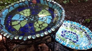 Watch how I make my love of bird watching a little easier by creating unique bird baths for my garden. Check out all the Summer 