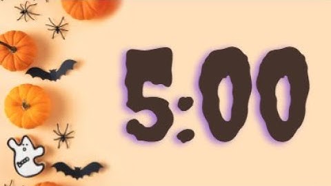 👻 5-Minute Halloween Countdown Timer | Spooky Classroom & Party Fun