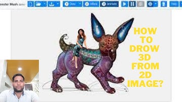 How to convert a drowning into 3D video .Turn 2D Images into 3D Objects with Monster Mash!