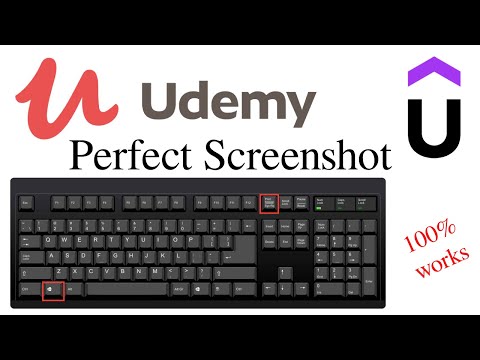 How to take ScreenShots on Udemy