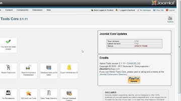 Joomla - Update Joomla core software using Admin Tools