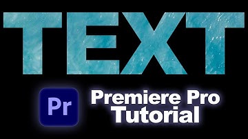 How To Put Video Inside Text In Premiere Pro