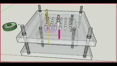 Injection Molding 3D design Sketchup- Mold Design